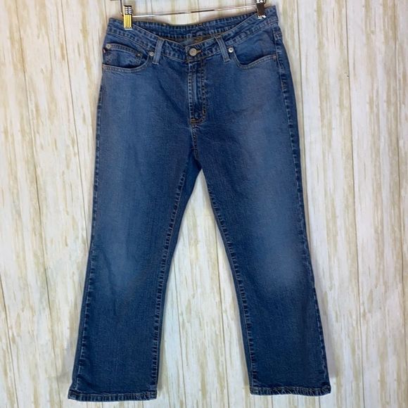 Women's Vintage Stretch Low Rise Crop Jeans Size 12